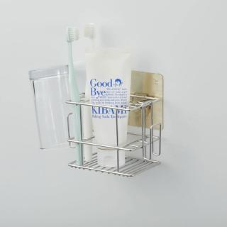 【家而適】台灣製304不鏽鋼 盥洗用具壁掛架 牙刷架(星辰銀 新包裝上市) 