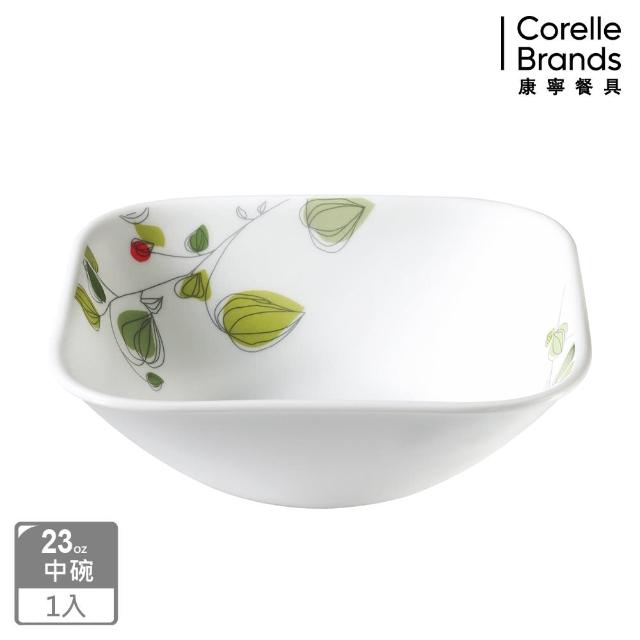 【美國康寧 CORELLE】方形23oz小碗-綠野微風(2323)特惠價