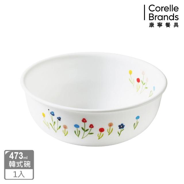 【CORELLE 康寧】473ml韓式湯碗-春漾花朵(416)