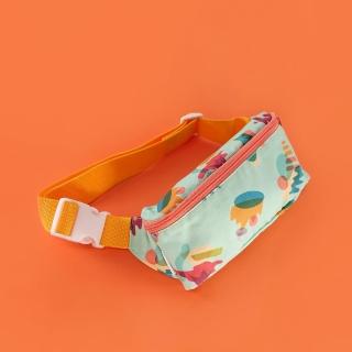 【MOKUYOBI】L.A 空運創意COLOR CLUB塗鴉休閒腰包 - 淺綠色(Fanny Pack)