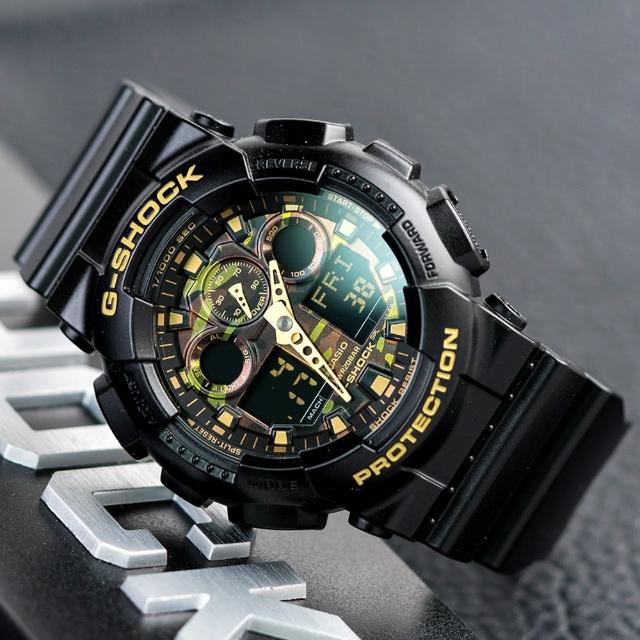 【CASIO 卡西歐】G-SHOCK 潮流迷彩指針數位雙顯錶款(GA-100CF-1A9DR)網友推薦