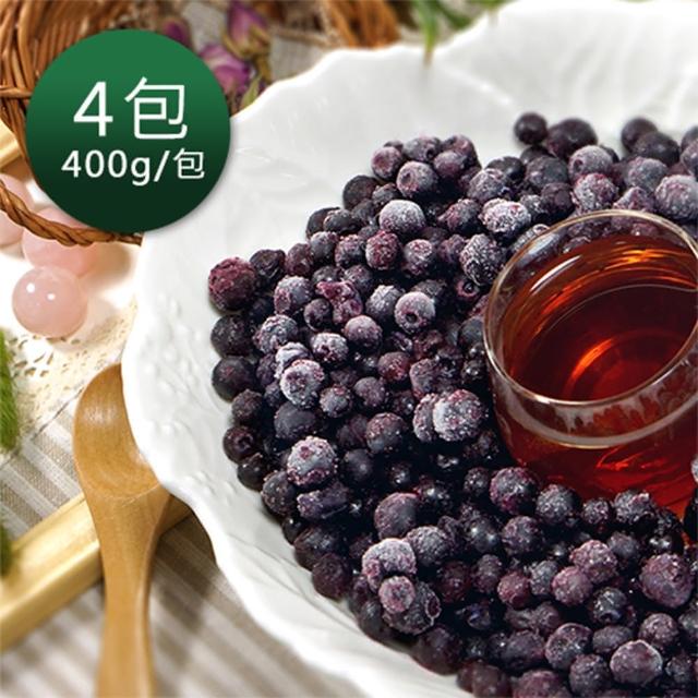 好物推薦-【幸美生技】美國進口有機驗證冷凍野生小藍莓4包組(400g/包)
