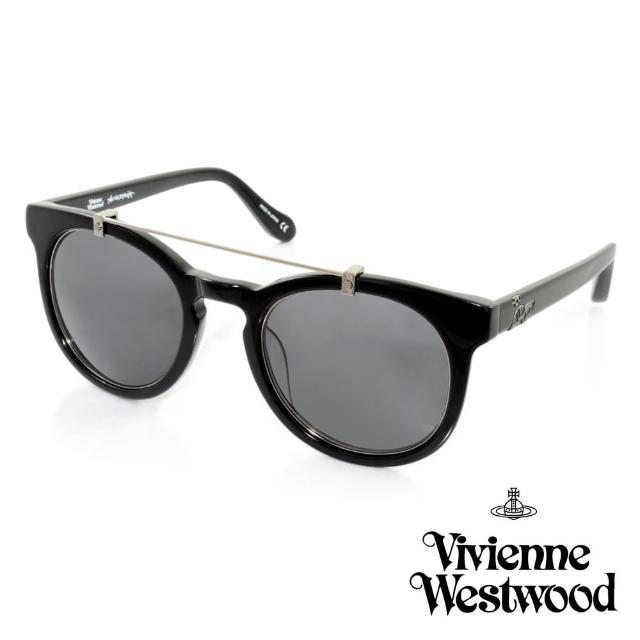 【Vivienne Westwood 英國 太陽眼鏡】時尚金屬造型太陽眼鏡(-黑-AN85401)如何購買?