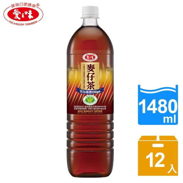 【愛之味】麥仔茶1480ml x 12瓶(國家健康食品認證)促銷商品