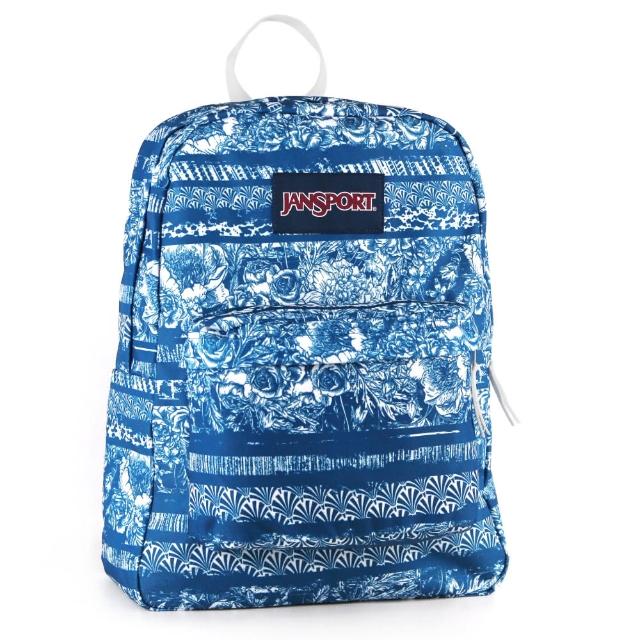 【JanSport】校園背包-SUPER BREAK(夜空花漾)促銷商品