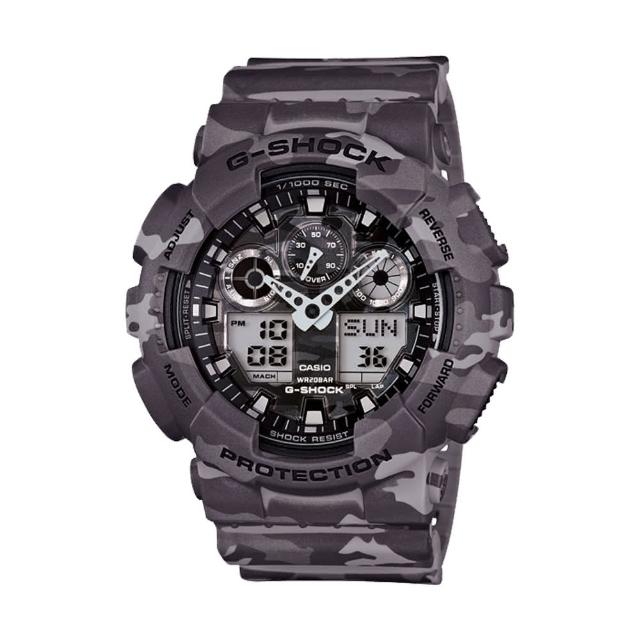 【CASIO 卡西歐 G-SHOCK 系列】迷彩超人氣指針數位雙顯錶(GA-100CM)優質推薦