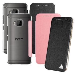 【LUCCIDA】HTC ONE S9(透明背蓋超輕薄側掀皮套)