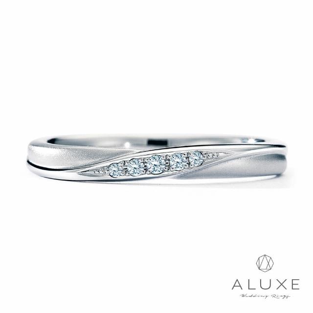 A-LUXE 亞立詩【A-LUXE 亞立詩】鉑金情侶結婚戒指-女戒