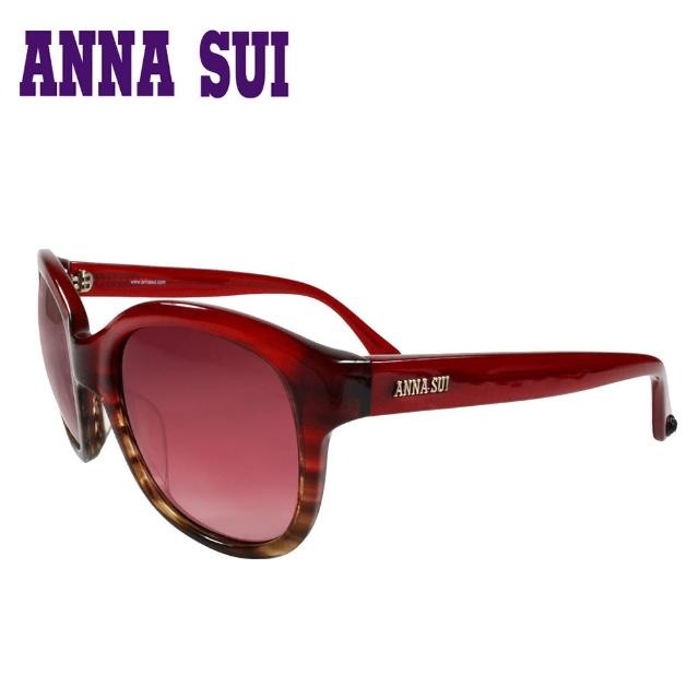 【Anna Sui】日本安娜蘇 經典造型款太陽眼鏡(紅色-AS823-204)秒殺搶購