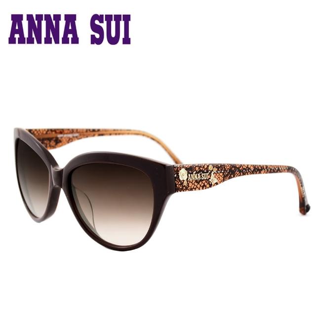 【Anna Sui】日本安娜蘇 晶鑽蕾絲鏡腳設計太陽眼鏡(咖啡色-AS875-173)開箱文