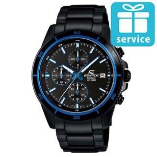 【CASIO】EDIFICE 全新跳色設計蘊藏賽車精髓指針腕錶(EFR-526BK-1A2)秒殺搶購