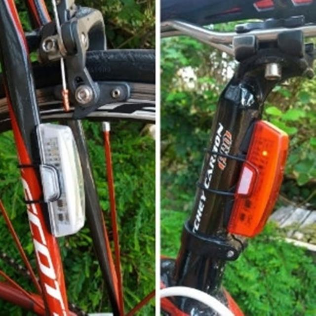 【May Shop】RAYPAL-2263自行車高效節能USB充電尾燈/後燈