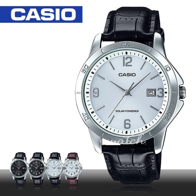 購買【CASIO 卡西歐】經典紳士錶款 太陽能 質感皮革石英男錶(MTP-VS02L)須知