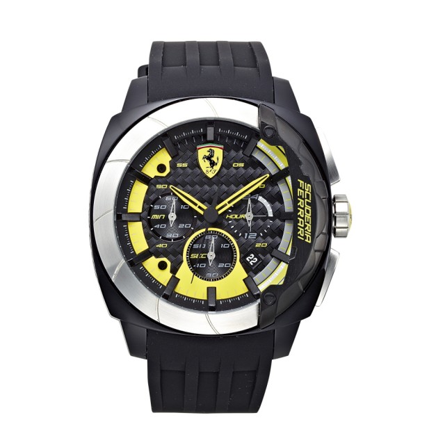 【FERRARI】狂速賽車大鏡面時尚計時腕錶(46mm/0830206)
