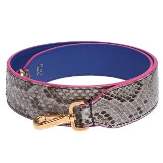 【FENDI】經典STRAP系列蟒蛇皮雙面牛皮背帶(紫色8AV077-60L-F096V)