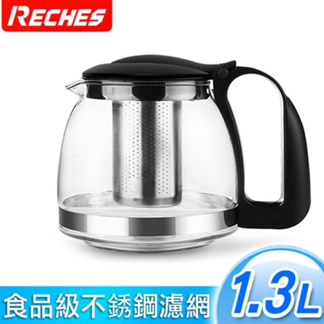 【RECHES瑞齊士】開喜奉茶壺(玻璃泡茶壺 RC-1300H)