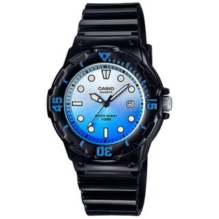 【CASIO】小巧潛水風格運動錶-藍x黑(LRW-200H-2EVDR)
