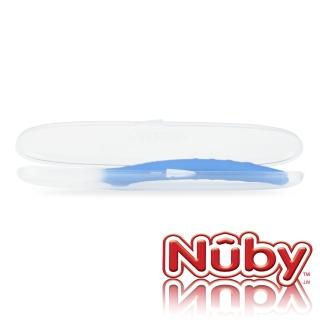 【Nuby】全矽膠湯匙(1入附盒-藍)