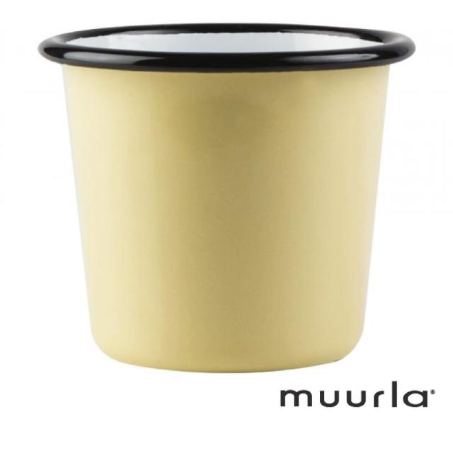 【芬蘭Muurla】基本黃琺瑯杯-200ml(muurla 琺瑯杯)