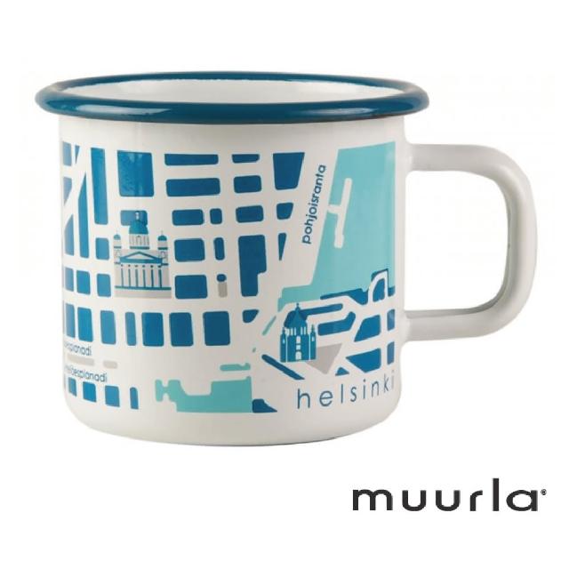 【芬蘭Muurla】赫爾辛基地圖琺瑯馬克杯-370ml(muurla 琺瑯杯 咖啡杯)產品介紹