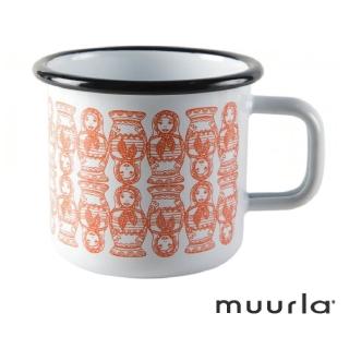 【芬蘭Muurla】俄羅斯娃娃琺瑯馬克杯-370ml(muurla 琺瑯杯 咖啡杯)