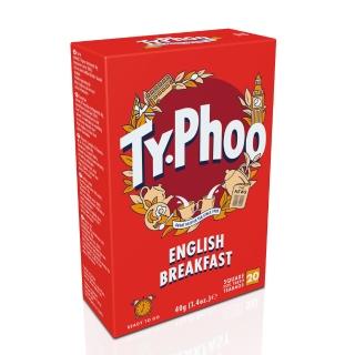 【Typhoo】英倫早餐茶2gx20入x1盒(裸包;紅茶)