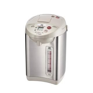熱水瓶 【TIGER 虎牌】日本製 微蒸氣節能省電VE真空保溫電熱水瓶 2.91L(PVW-B30R)