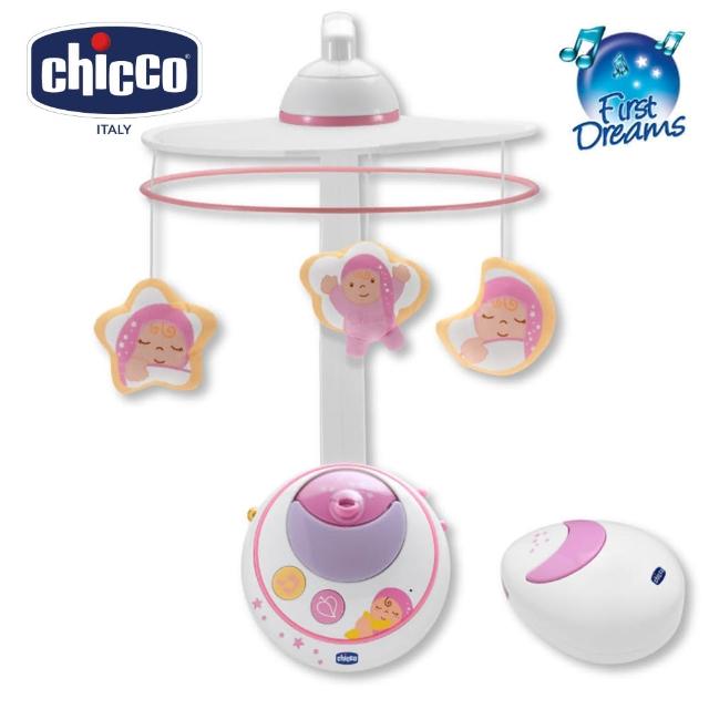 【chicco】魔法天使旋轉音樂鈴-粉紅福利品出清