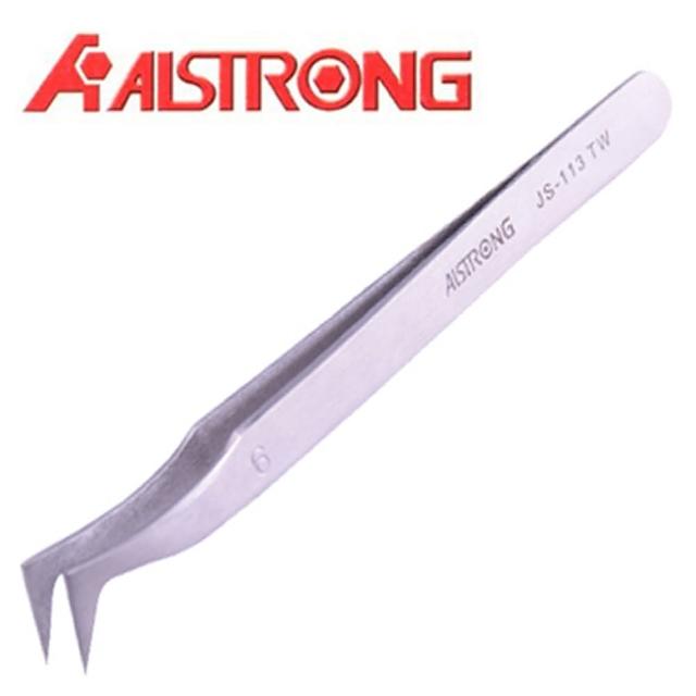 【AISTRONG】不鏽鋼曲角型鑷子TZ-113TW限時特價