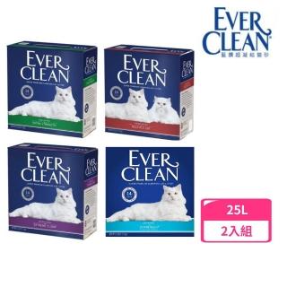 【EverClean 藍鑽】貓砂 25LB(2入組)