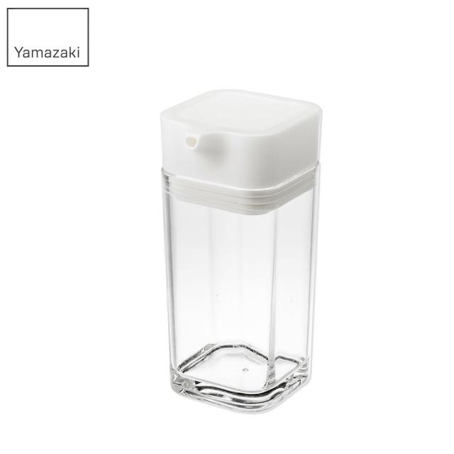 【YAMAZAKI】AQUA可調控醬油罐-白(香料瓶罐/調味料瓶罐/料理瓶罐/料理配件)