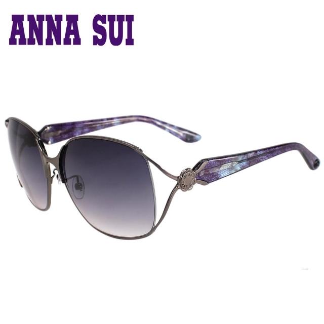 【Anna Sui】安娜花園系列太陽眼鏡禮盒組(AS880-986-黑紫色)