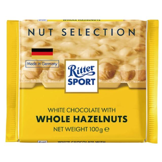 【Ritter Sport】雪白榛果巧克力(100g)物超所值