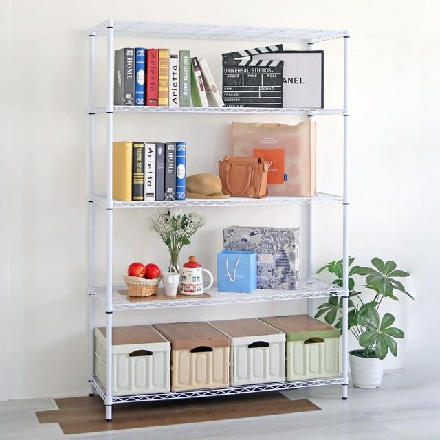 【居家cheaper】MIT耐重型五層置物架122X45X180CM (鐵架/收納/櫃子/電器櫃/層架/簽到)
