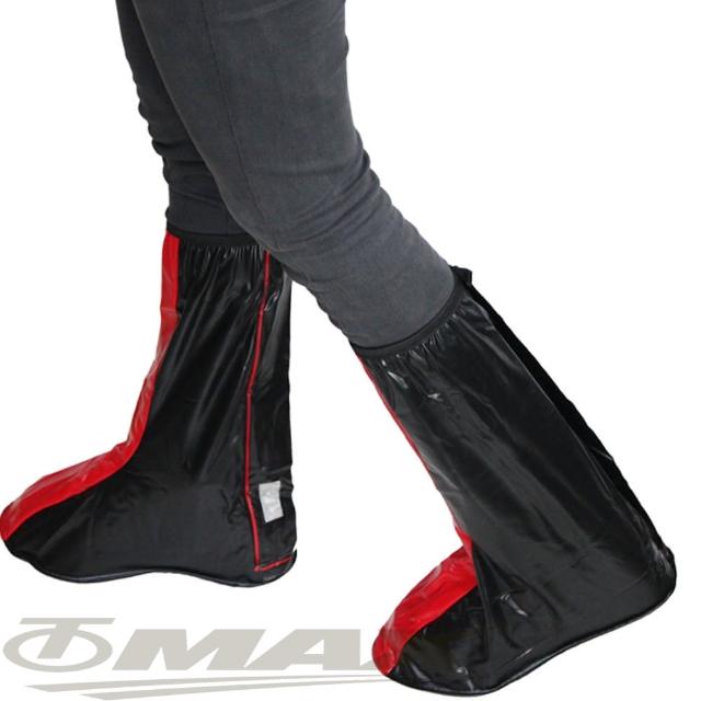 【天龍牌】超跑賽車型雨鞋套-紅黑(12H)福利品出清