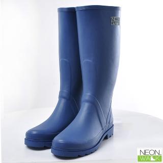 【Neon Walk 尼沃】長筒雨靴-藍色(雨鞋 雨靴 長筒雨靴)
