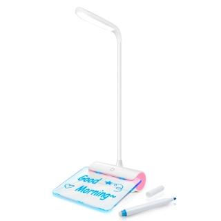 【aibo】USB充電式 LED檯燈夜光留言板