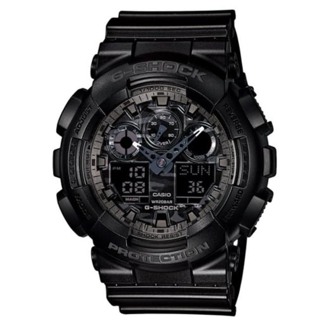 【CASIO G-SHOCK】世界時間雙顯計時錶/(GA-100CF-1ADR)開箱