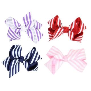 【美國 juDanzy】髮夾四入組_亮眼條紋(351)