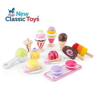 【荷蘭New Classic Toys】繽紛冰淇淋補充組-10630(木製玩具家家酒)