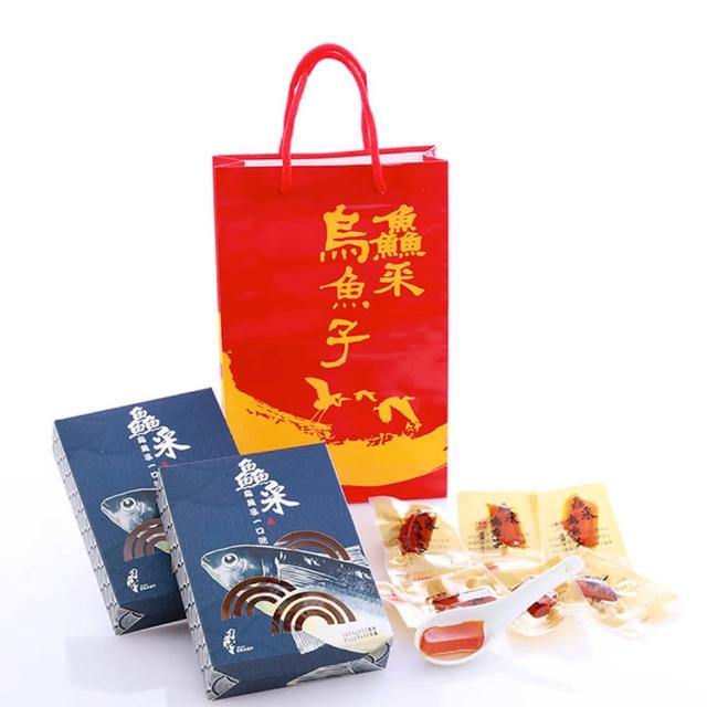 【莊國勝】金鑽一口吃烏魚子2盒(10片/盒 附提袋x1)超值商品