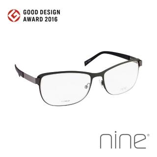 【nine 眼鏡】丹麥設計日本手工製造 EDGE系列光學眼鏡-(灰綠 EDGE 2226 ARM)
