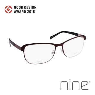 【nine 眼鏡】丹麥設計日本手工製造 EDGE系列光學眼鏡-(深棕 EDGE 2226 BRK)