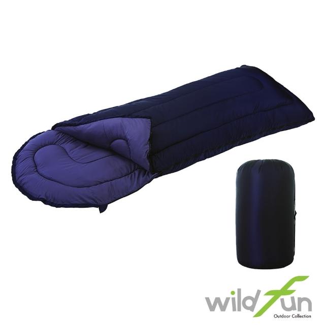 【WildFun 野放】加大型舒適睡袋(深藍)