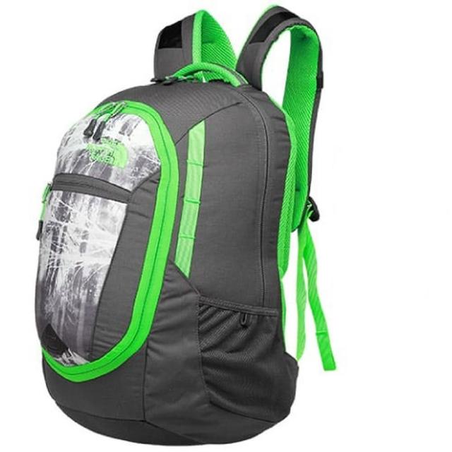 【美國 The North Face】新款 PIVOTER 輕量抗撕裂多功能後背包27L_可容15吋筆電(CHJ8 墨灰/氪綠 V)限量出售