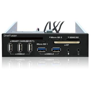 【伽利略】5.25吋多介面整合器 ATM讀卡機+USB HUB+AUDIO(RHU03)