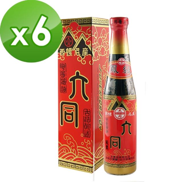 【大同醬油】鳳級壺底蔭油x6入(手工粹釀180天)