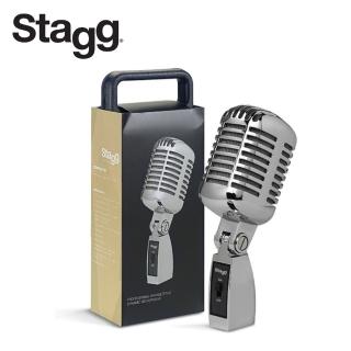 【Stagg 比利時品牌】動圈式 復古麥克風(SDM100CR)