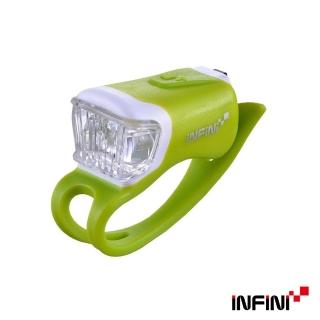 【INFINI】ORCA I-204W 鯨魚USB充電式白光警示燈(綠)