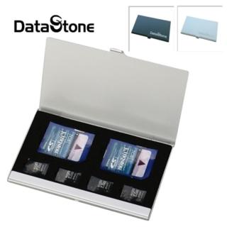 【Datastone】超薄型Slim鋁合金(2SD+4TF 多功能記憶卡收納盒)